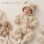 The Saraliva Teddy Fleece Romper Set