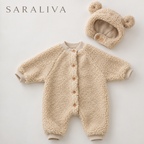 The Saraliva Teddy Fleece Romper Set