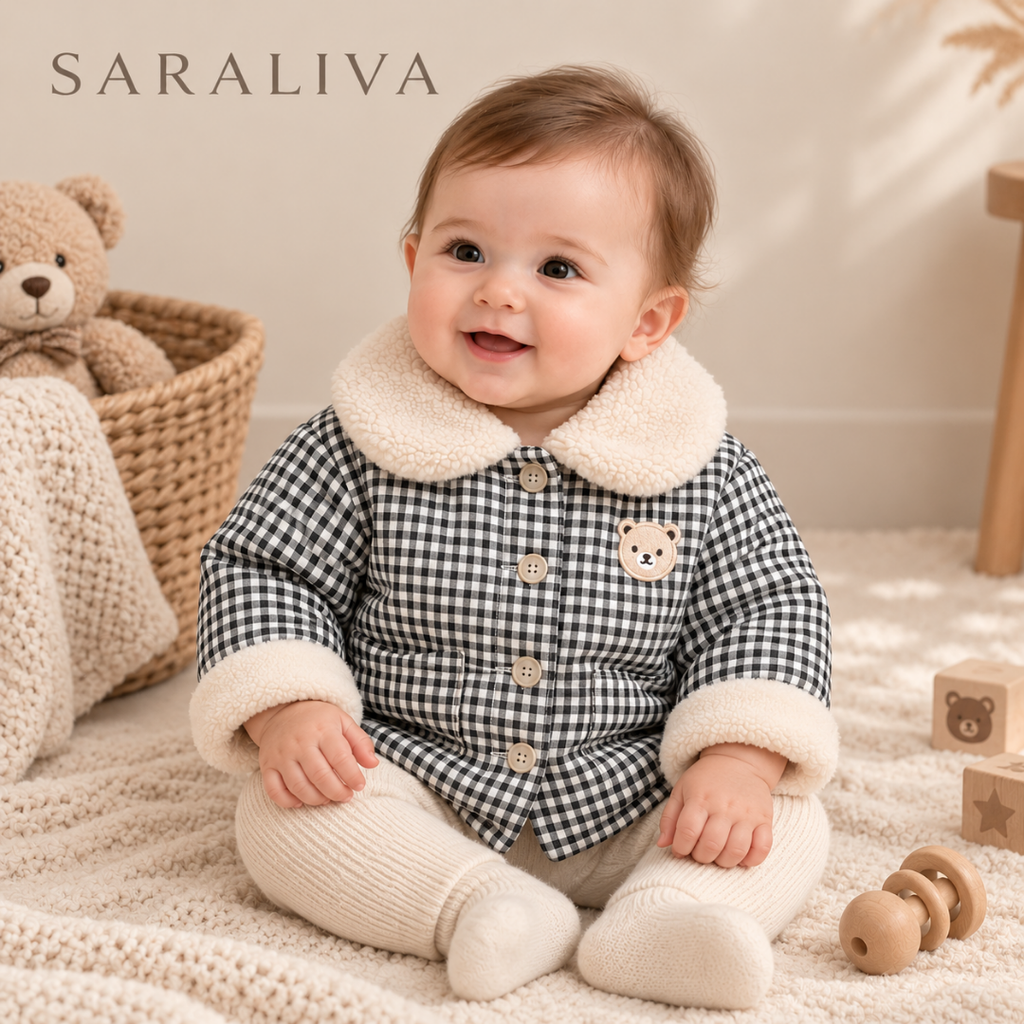 Saraliva Teddy Check Winter Jacket