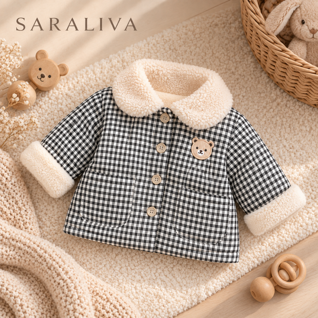 Saraliva Teddy Check Winter Jacket