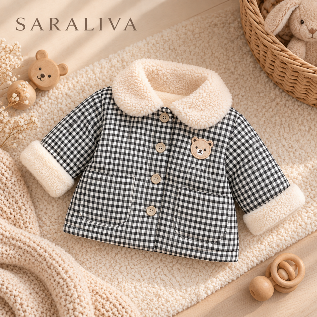 Saraliva Teddy Check Winter Jacket
