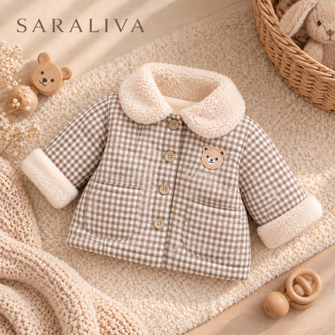 Saraliva Teddy Check Winter Jacket