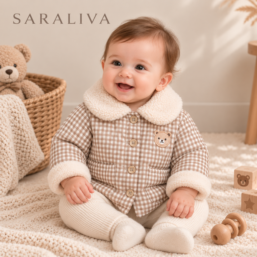 Saraliva Teddy Check Winter Jacket