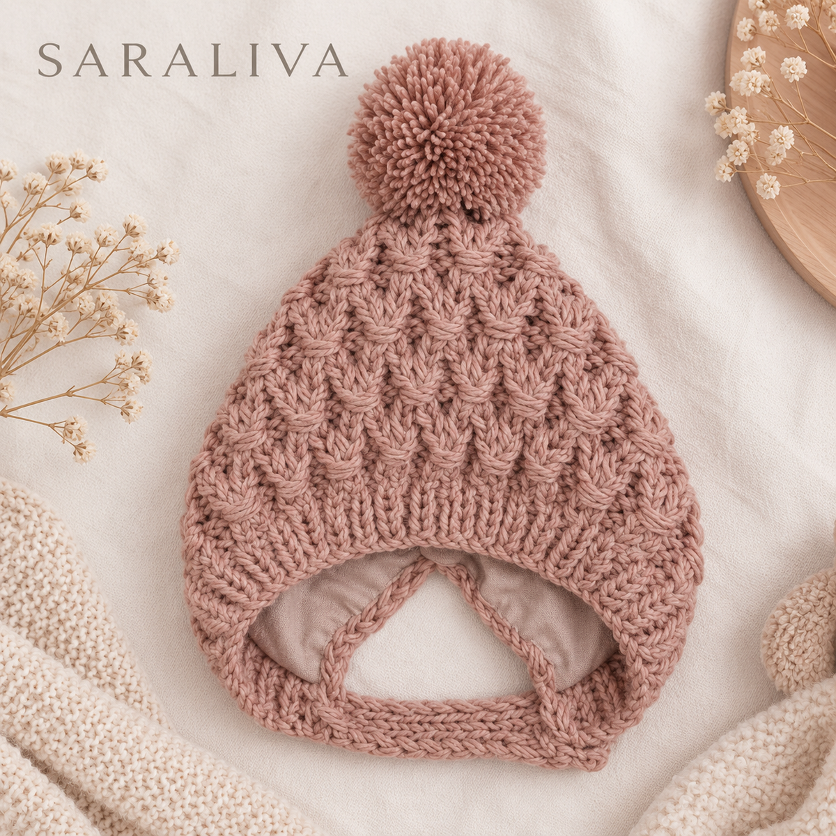 Saraliva Little Winter Hat Dusty Rose