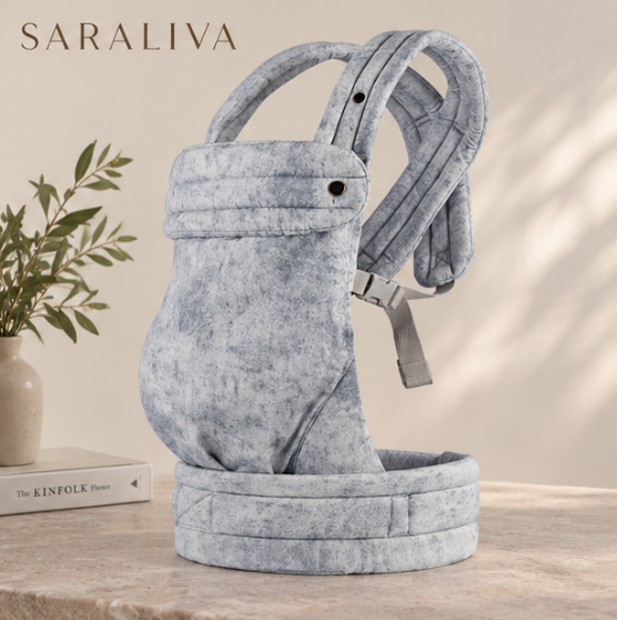 The Saraliva Embrace Baby Carrier - Soft Blue