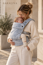 The Saraliva Embrace Baby Carrier - Soft Blue