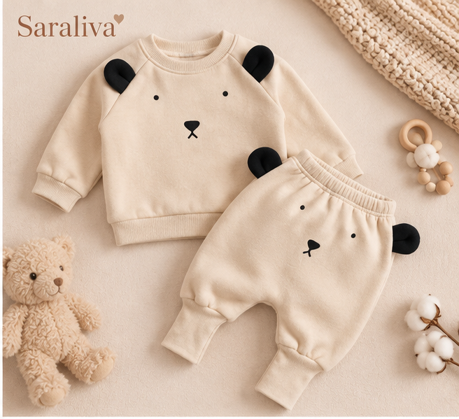 Saraliva Cozy Bear Baby Set - Warm Brown